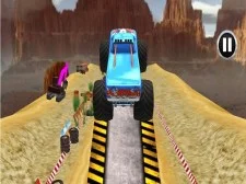 Monster Truck Trouch Trough Stunt Race παιχνίδι